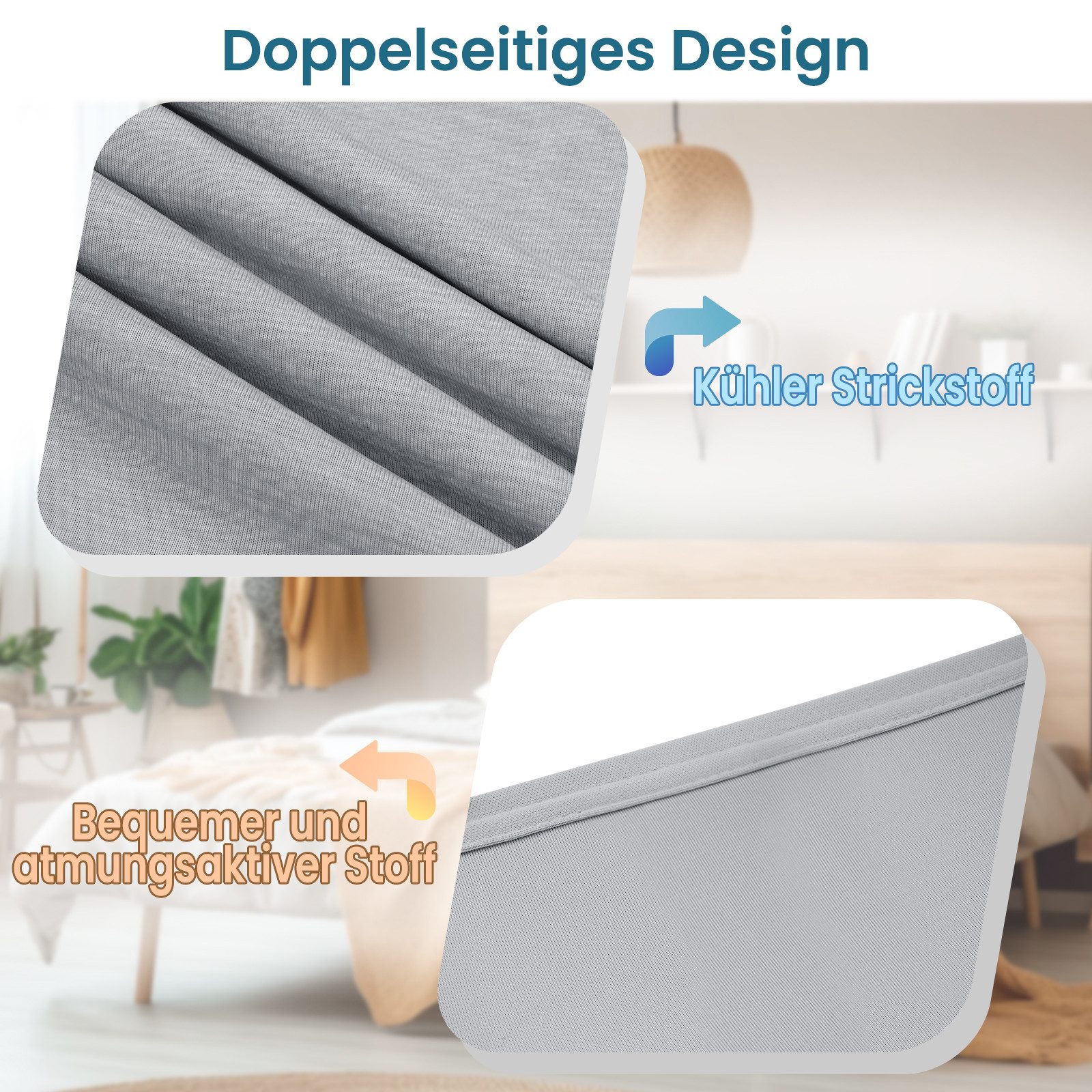 Wohndecke, Woltu, Kühldecke 2 in 1 Sommerdecke Arc-Chill Q-Max > 0,45, Leic günstig online kaufen