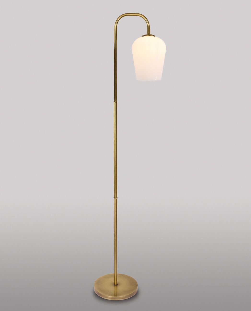 Licht-Erlebnisse Stehlampe TALIS, ohne Leuchtmittel, Stehleuchte TALIS Echt-Messing in Bronze Handarbeit E27 Wohnzimmer