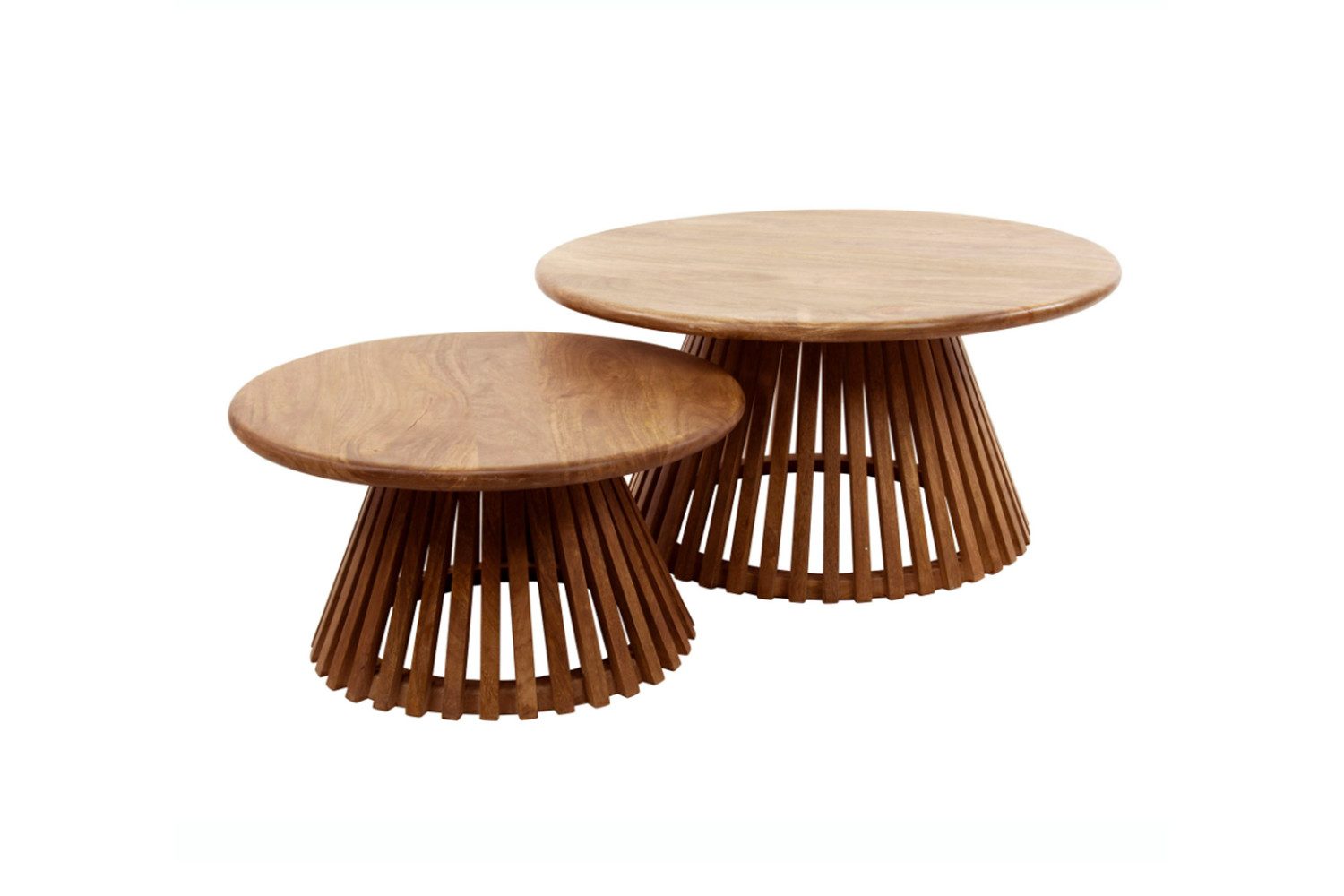 KAWOLA Couchtisch LANI (Set, 2-St), Mangoholz günstig online kaufen