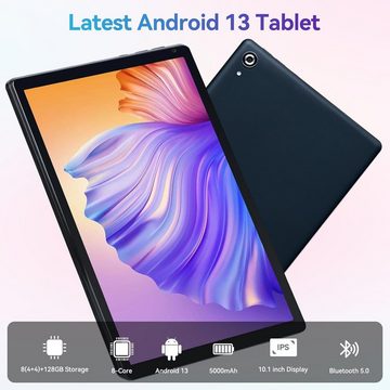 CHOFSLIA 8-Core-Prozessor, 8GB RAM Bluetooth 5.0, 5000mAh, 5MP + 8MP, HD Tablet (10", 128 GB, Android 13, 5G/2.4G WiFi, Multifunktionales Kraftpaket: Ihr vielseitiger Begleiter)