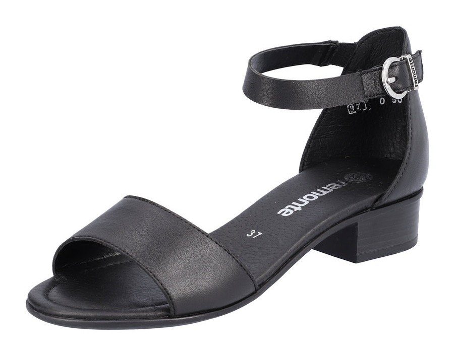 Sandalette schwarz Zierriemchen mit Remonte