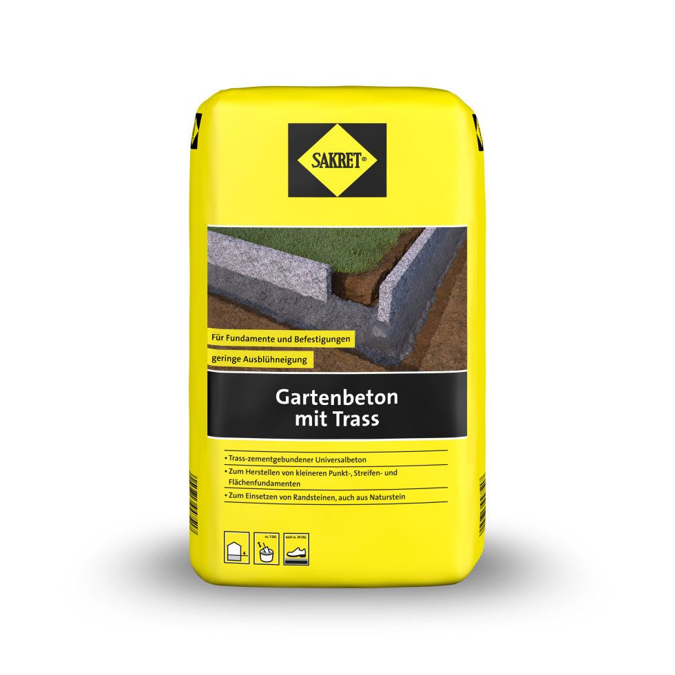 Sakret Beton SAKRET Gartenbeton mit Trass 10 kg – Bild 2 von 2