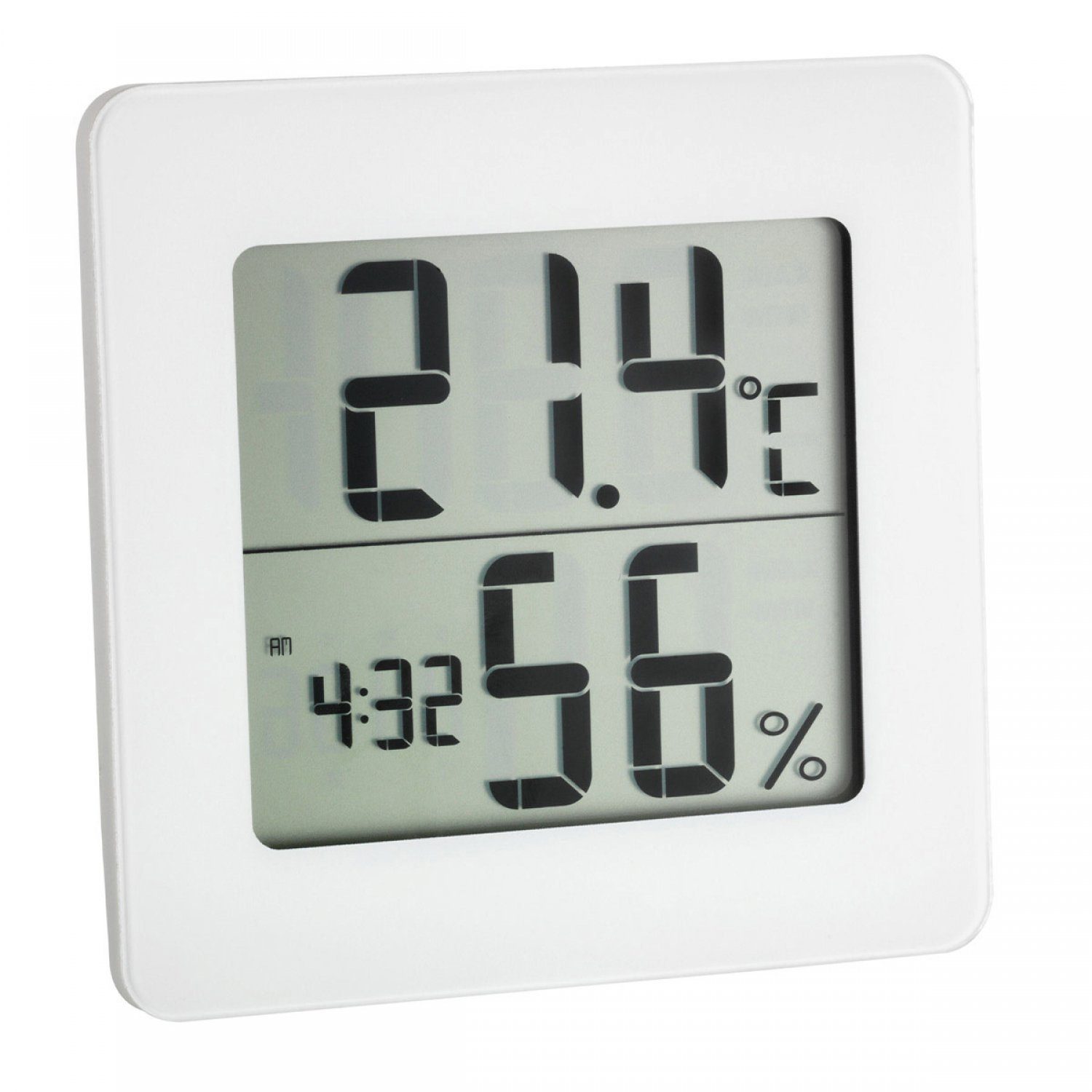 TFA Dostmann Hygrometer mit n.v) Thermo-Hygrometer (1-St., Digitales Uhr