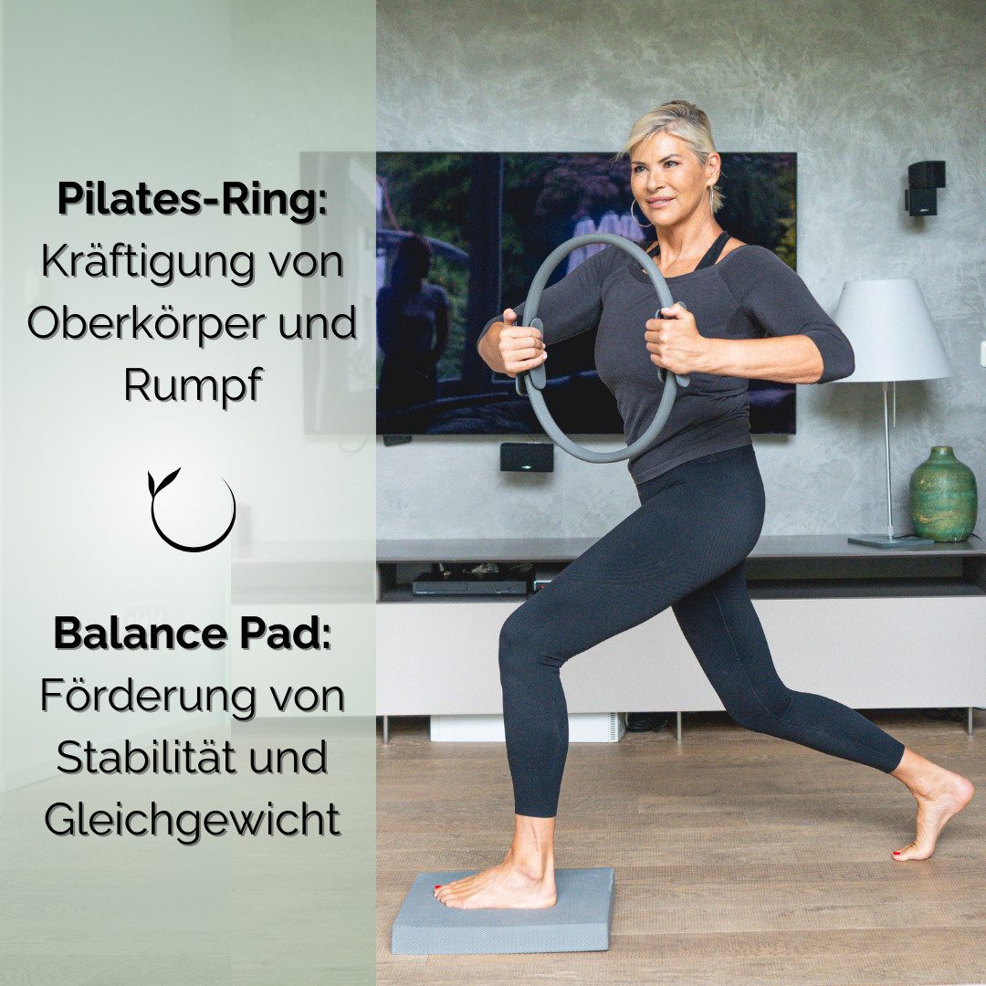 Winch Balancekissen Balance Pad PREISSIEGER für Gleichgewichts- & Muskeltraining + SET, Trainingskissen für Tiefenmuskulatur & Rehabilitation