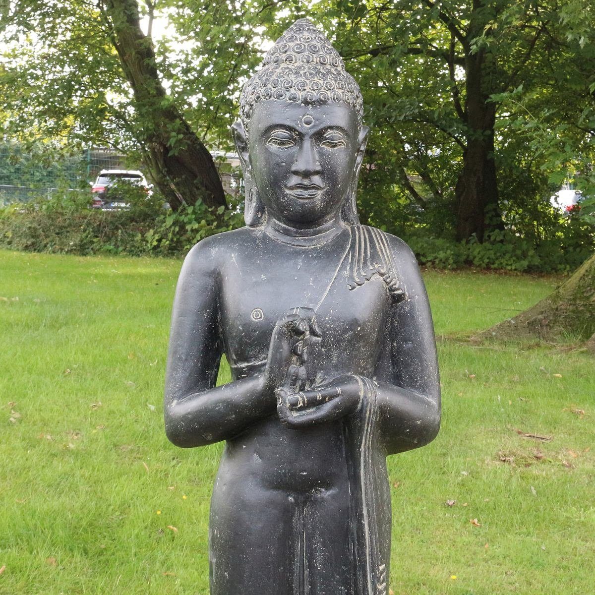 Galerie cm traditionelle Buddha Herstellung St), im Steinfigur Ursprungsland Dekofigur Garten Handarbeit (1 in 150 Oriental Chakra