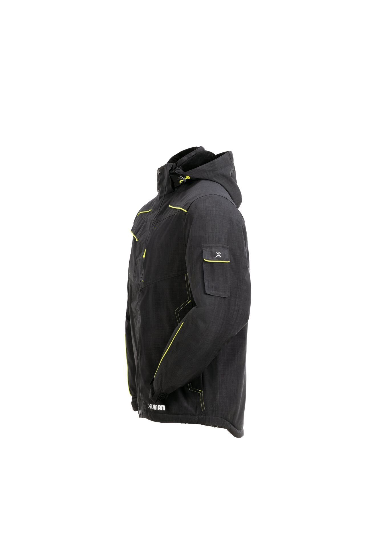 Planam Arbeitshose Neon Jacke Outdoor grau/grün Größe M (1-tlg)