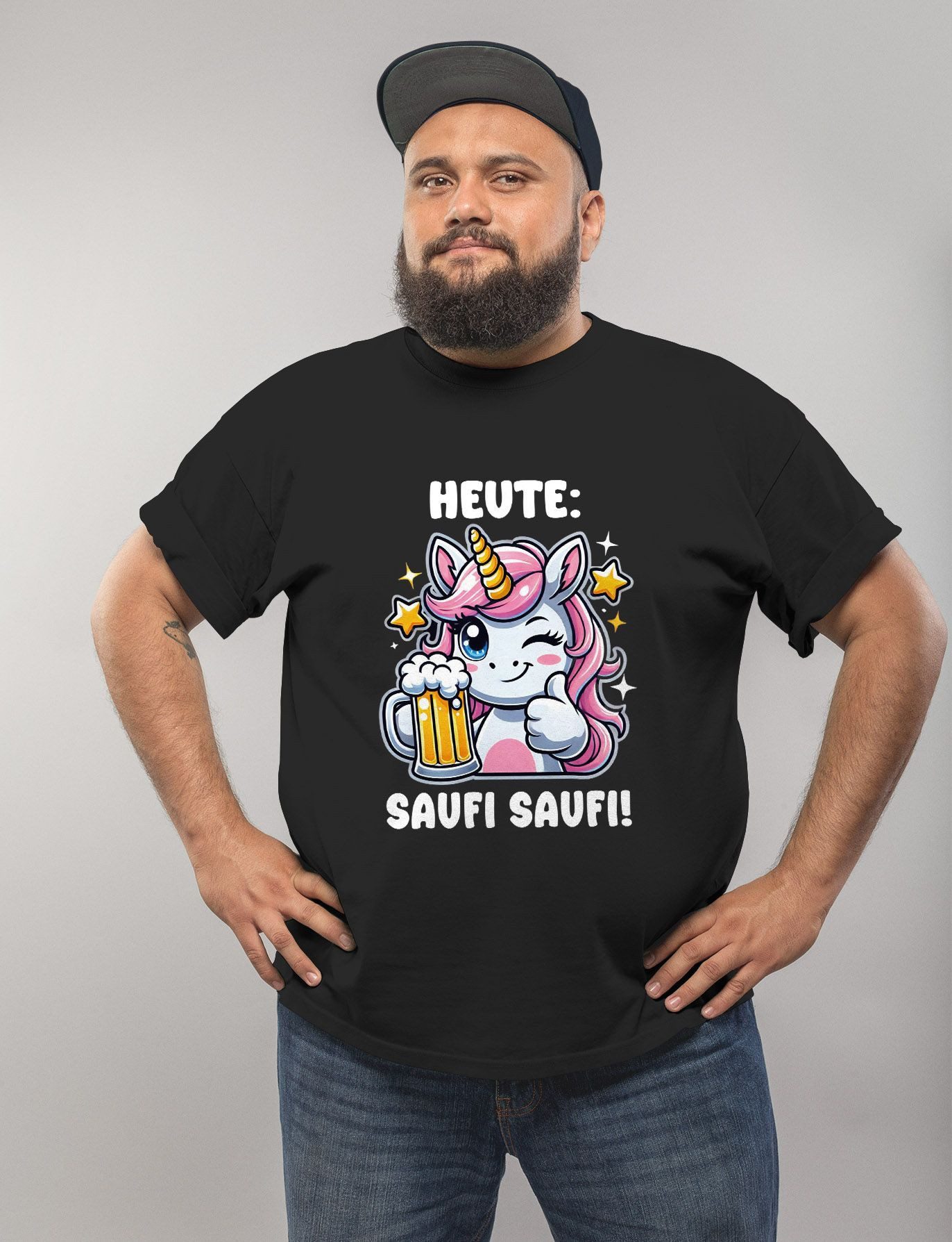 MoonWorks Print-Shirt Herren T-Shirt Alkohol Bier günstig online kaufen