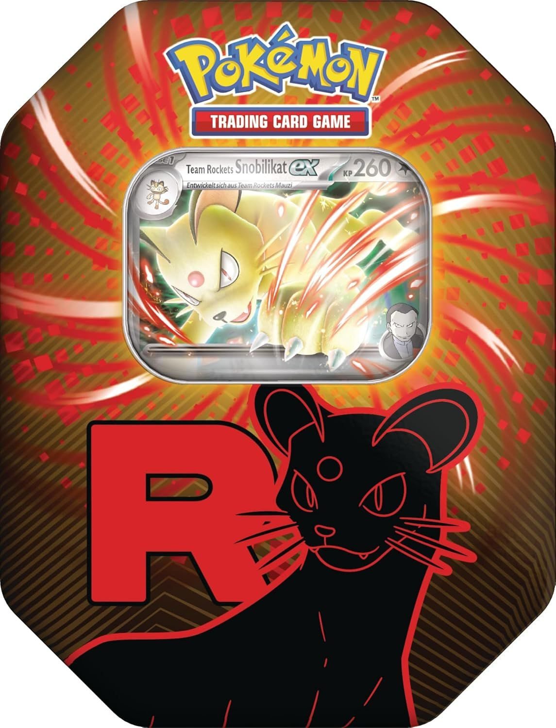 POKÉMON Sammelkarte Team Rockets Snobilikat, 4 Boosterpacks