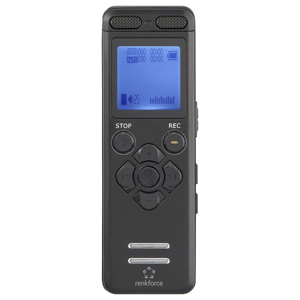 Renkforce RF-DVR-E36 Digitales Diktiergerät Aufzeichnungsdauer (max) 25 h Digitales Diktiergerät