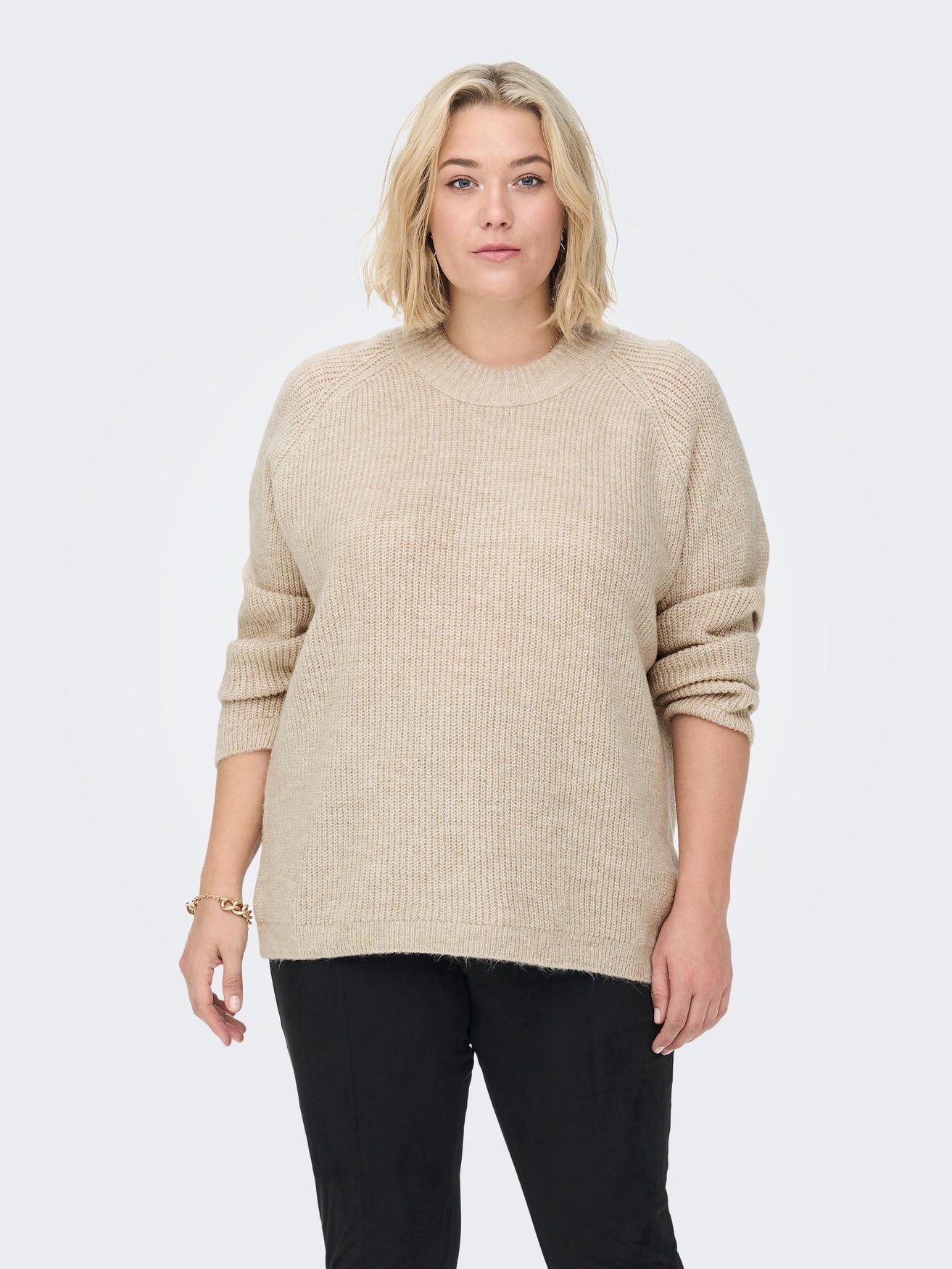 ONLY CARMAKOMA Strickpullover Curve Strick Rundhals günstig online kaufen