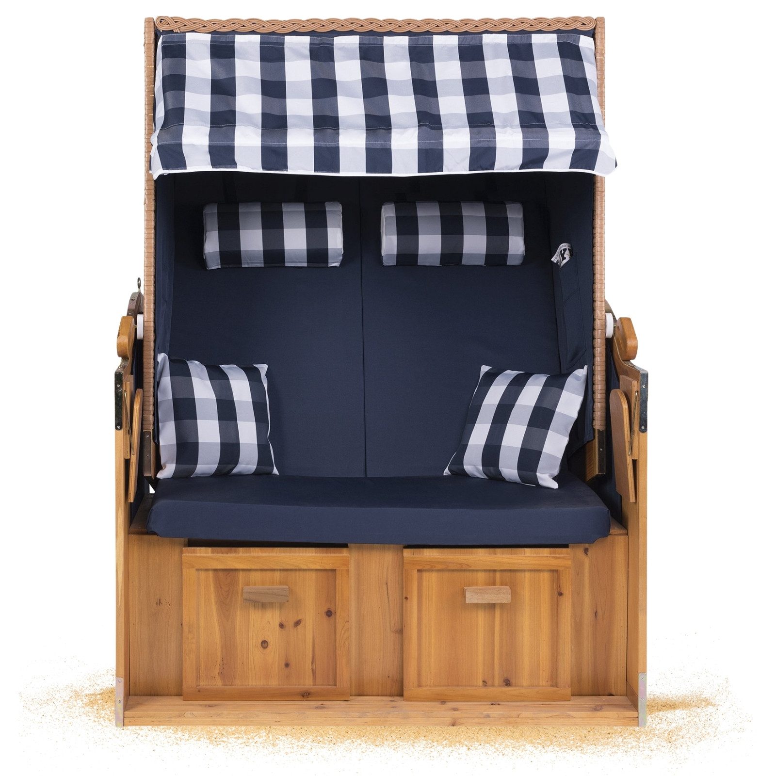 Strandkorb Hanse Strandkorb Strandkorb Ostsee Blau günstig online kaufen
