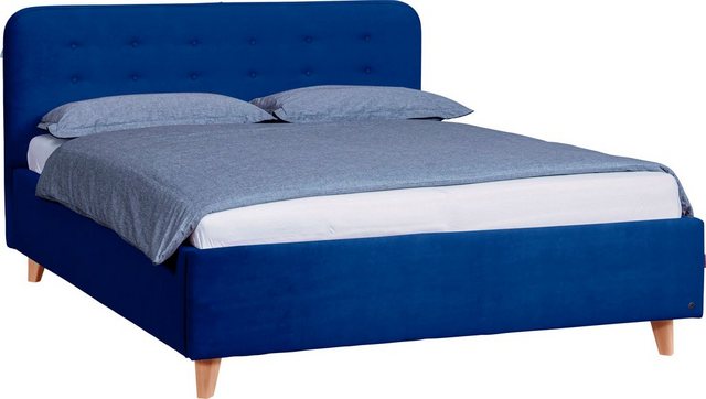 TOM TAILOR HOME Polsterbett NORDIC BED, mit Knopfheftung im Kopfteil, Füße günstig online kaufen