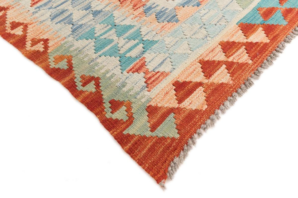 Trading, Kelim Afghan 3 mm Handgewebter Orientteppich, rechteckig, Höhe: Nain 155x208 Orientteppich