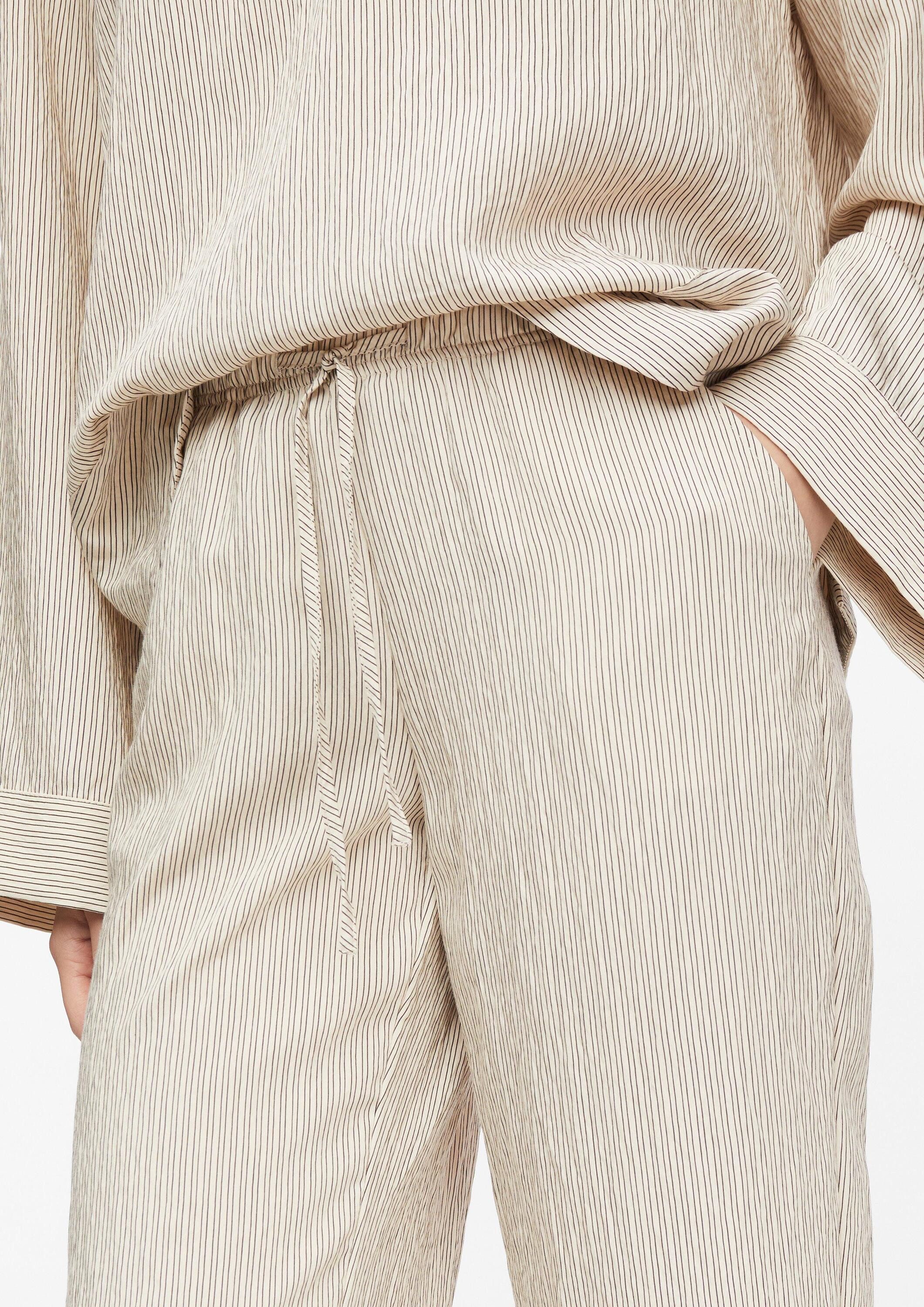 comma 7/8-Hose Hose Leichte Viskosemix-Culotte mit Streifen