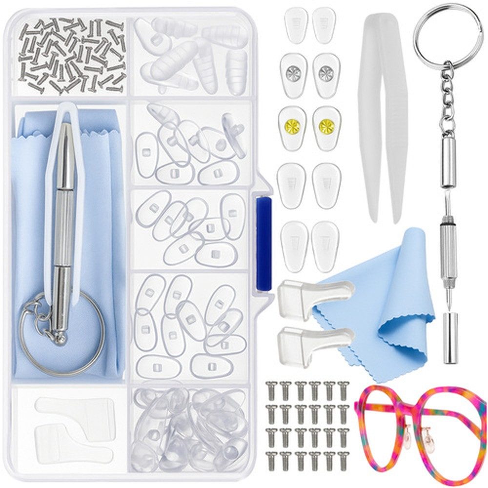 Trizand Reparatur-Set Brillenreparaturset Nasenpads Werkzeug, Spar-Set, günstig online kaufen
