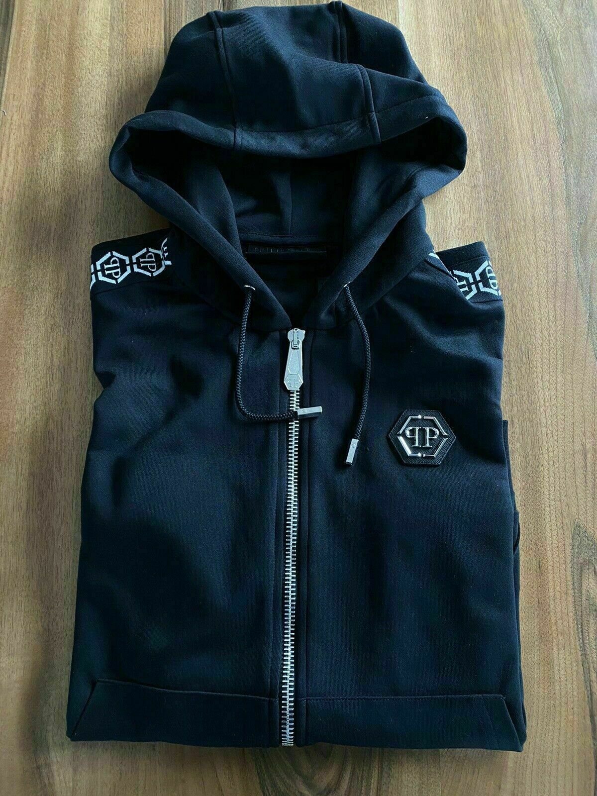 PHILIPP PLEIN Sweatshirt PHILIPP PLEIN HOODED JACKET JACKE SWEATSHIRT HOODIE KAPUZENPULLOVER H