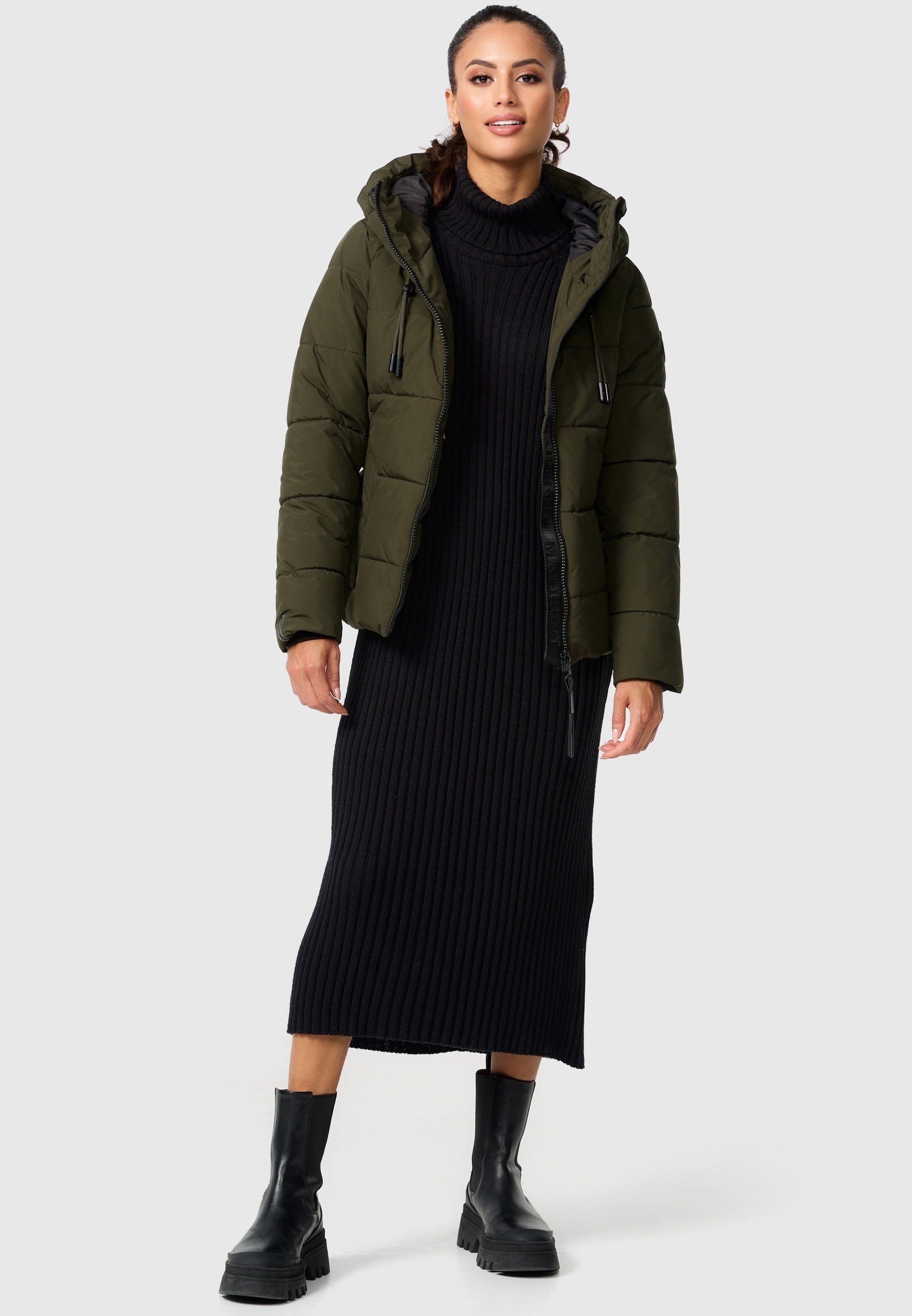 XVI Shimoaa breiter großer Kapuze Marikoo Mit Dark und Winterjacke Steppung Olive