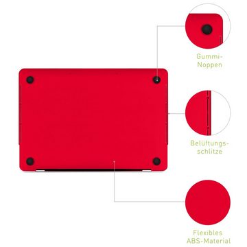 KMP Creative Lifesytle Product Laptop-Hülle Schutzhülle für 13" MacBook Pro mit touch bar Red-Translucent 33,02 cm (13 Zoll), Hülle, Tasche, leicht, Schutz, Schale, dünn, Laptop Hülle, Schutzhülle