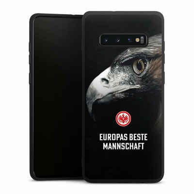 DeinDesign Handyhülle Eintracht Frankfurt Offizielles Lizenzprodukt Europameisterschaft, Samsung Galaxy S10 Plus Silikon Hülle Premium Case Handy Schutzhülle