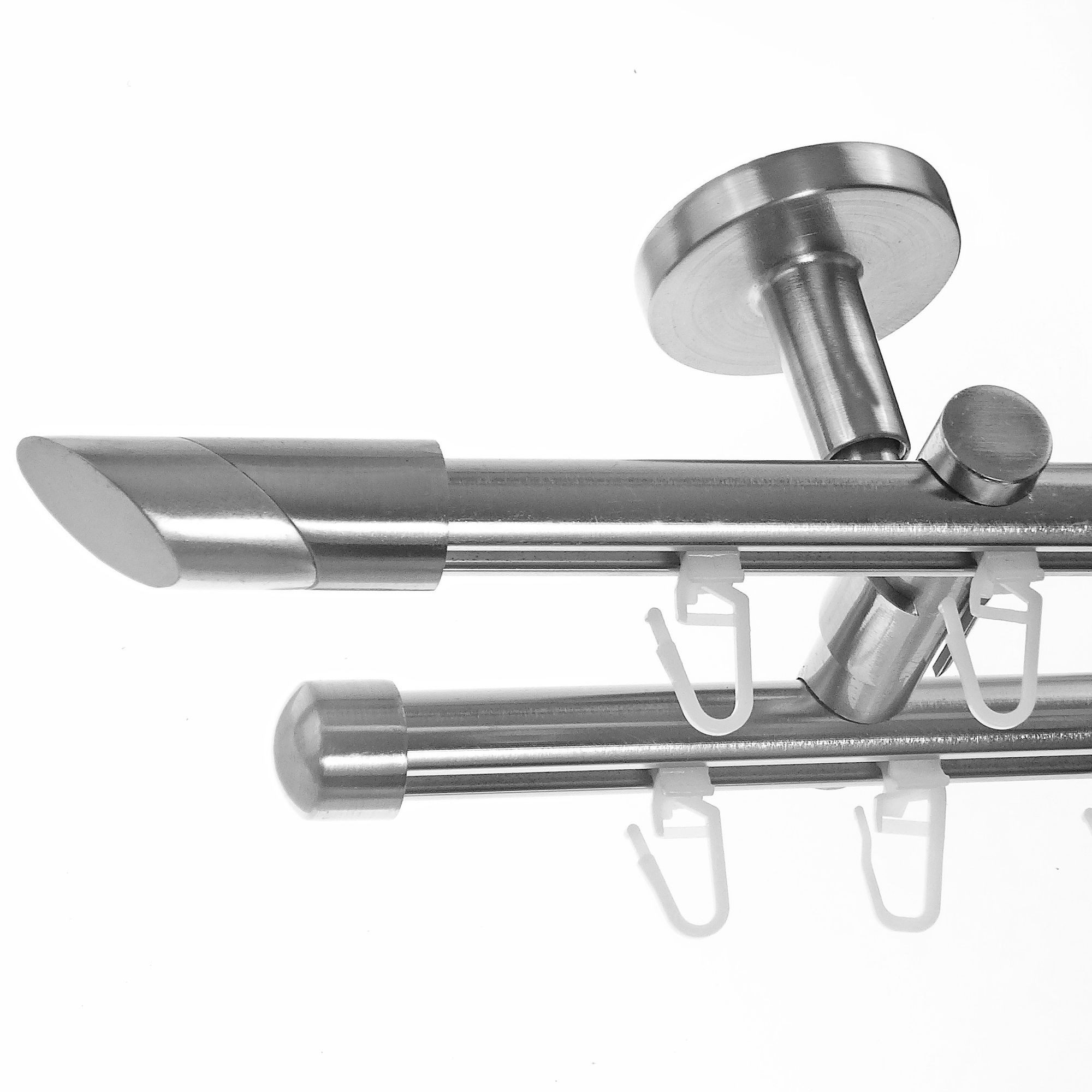 BASIT Gardinenstange Innenlauf 16 mm mit Deckenträgern 120 cm E13, Ø 16 mm, günstig online kaufen