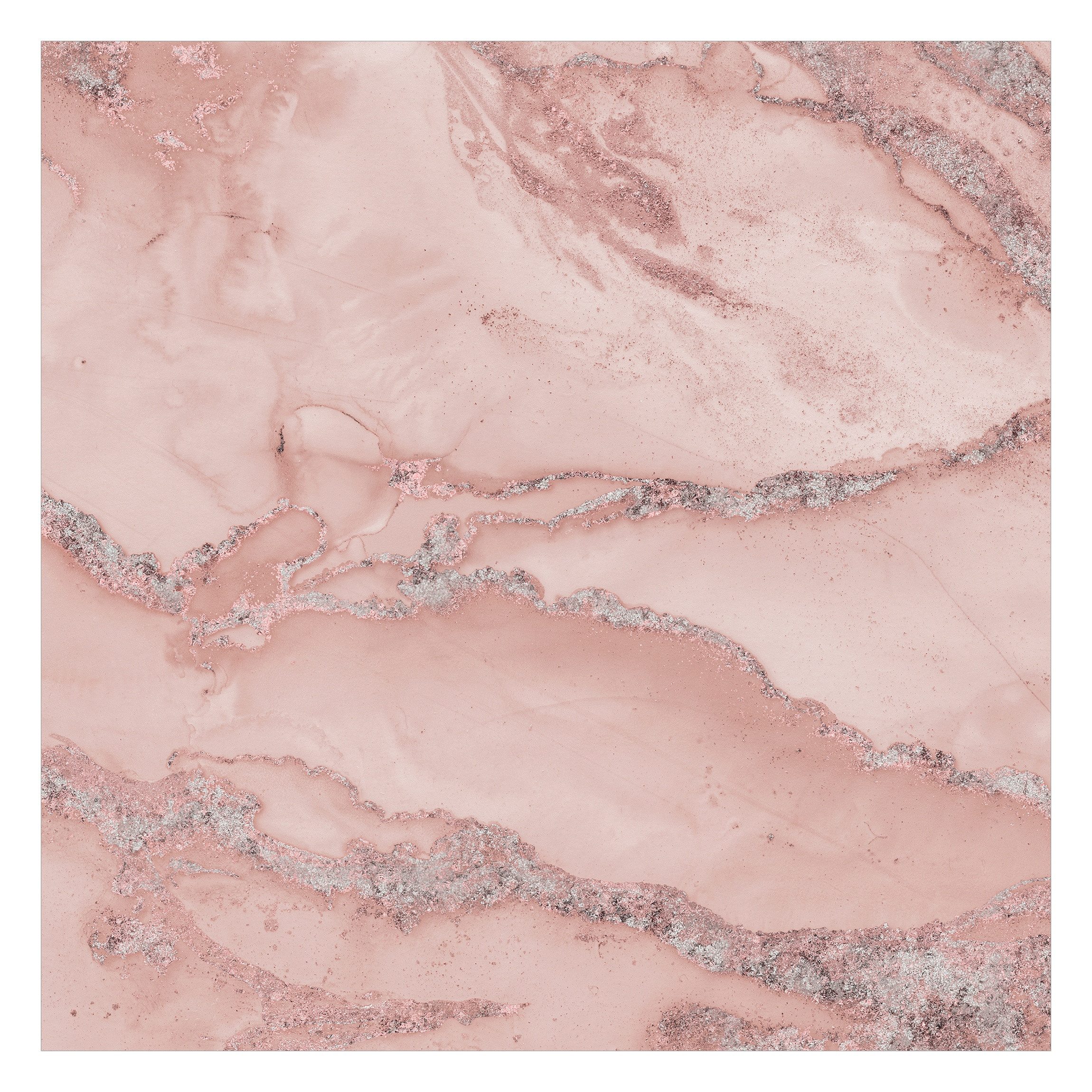 Bilderdepot24 Vliestapete Marmorn Marmor Rose Glitzer Steinoptik 3D-Effekt Industrial Modern, Glatt, Matt, (Vliestapete inkl. Kleister oder selbstklebend), Wohn – Bild 2 von 5