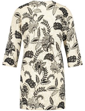 Taifun Strickjacke Offene Strickjacke mit Floral-Print