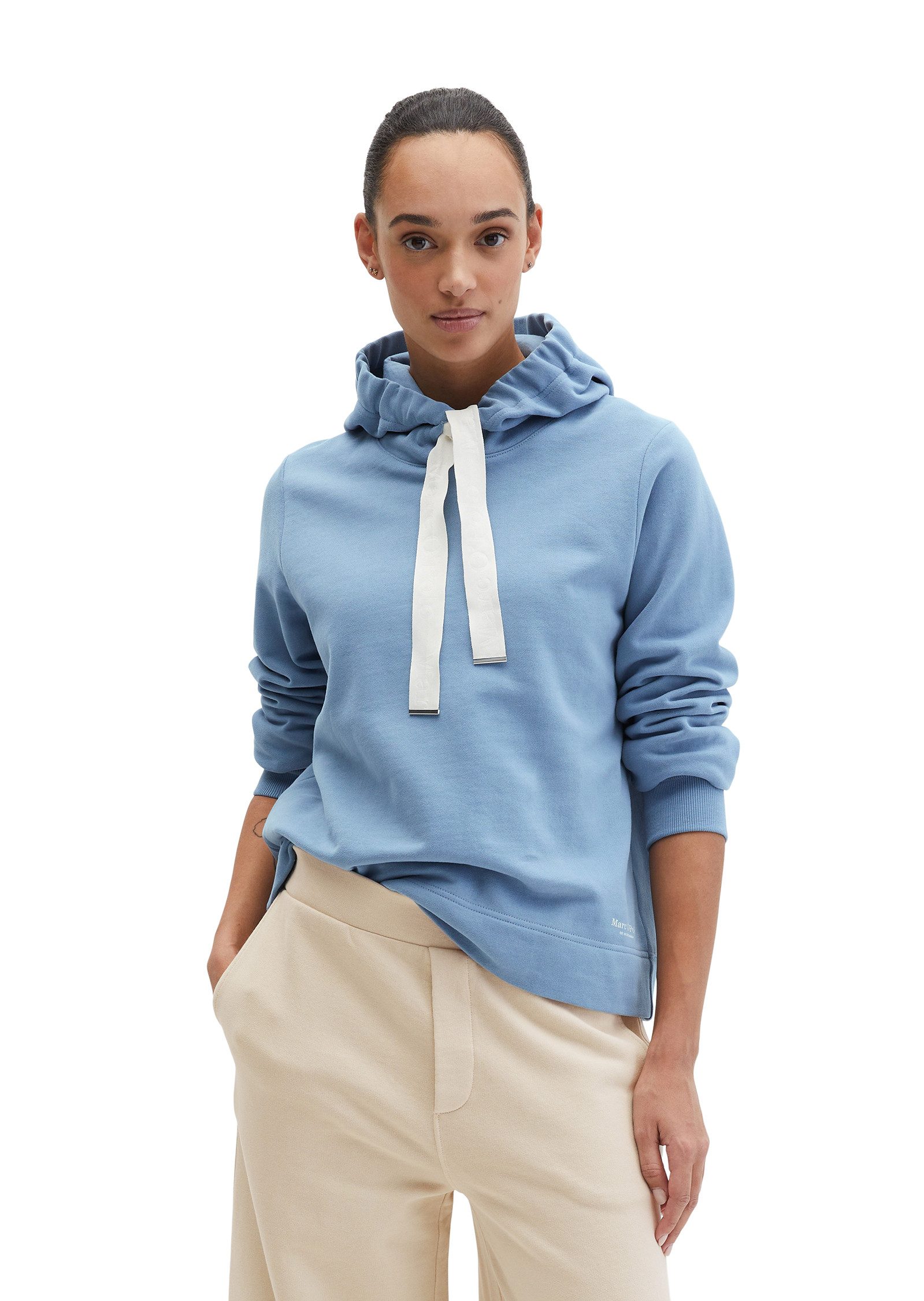 Marc O'Polo Hoodie relaxed fit mit gepeachter Oberfläche günstig online kaufen