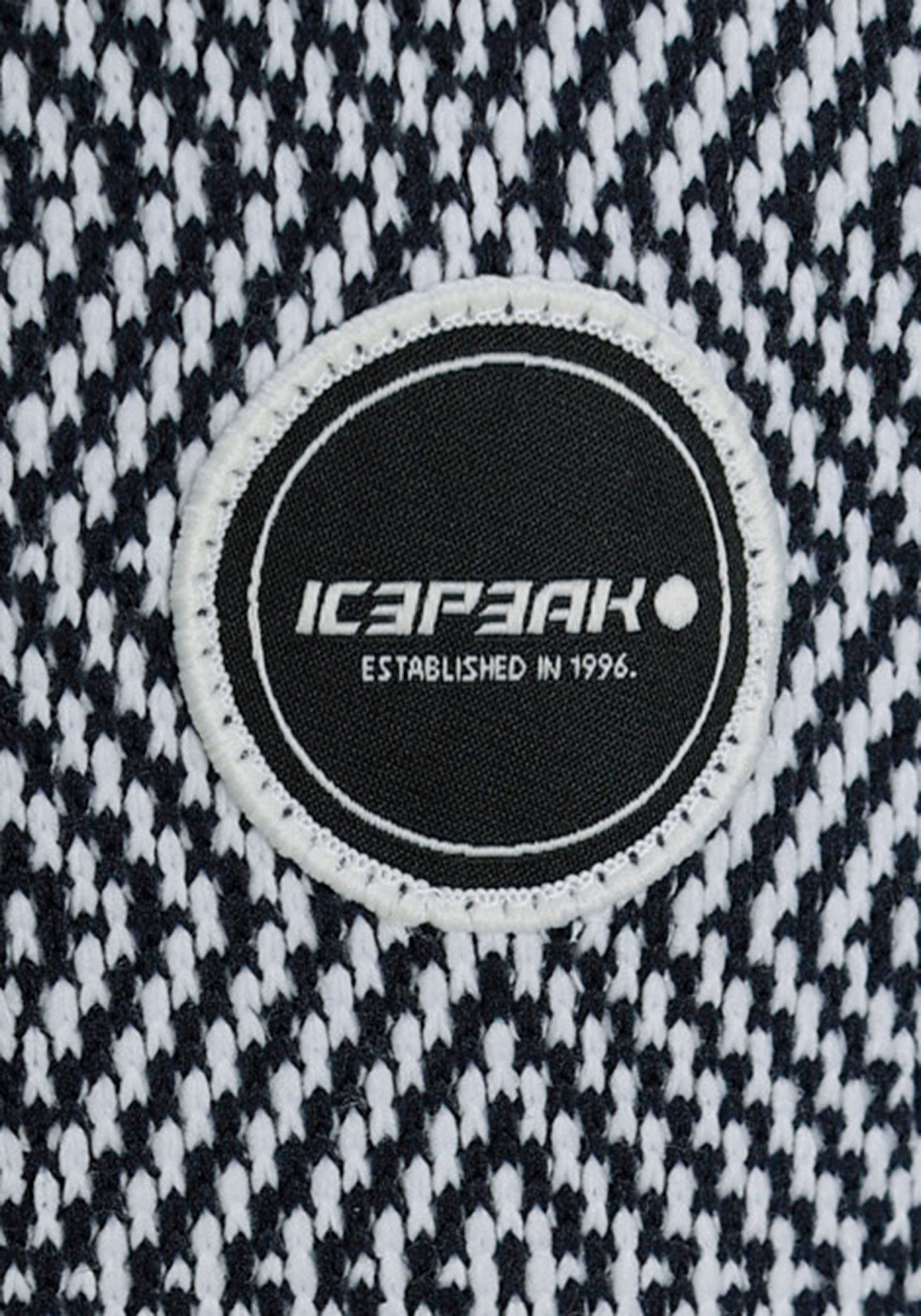 Icepeak Strickfleecejacke D Trocknend Wärmend & dark & STRICKFLEECEJACKE schnell ADRIAN Atmungsaktiv blue