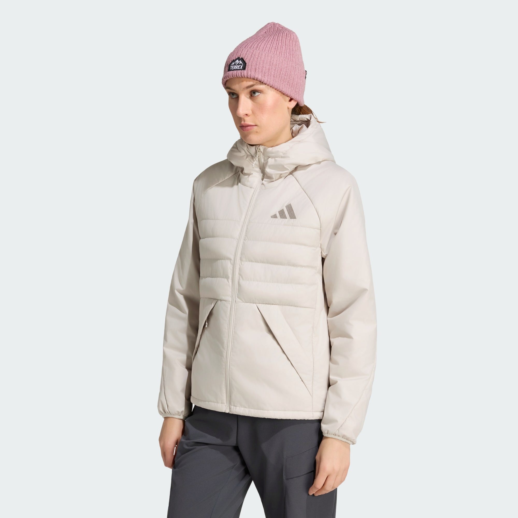 adidas TERREX Funktionsjacke TERREX MULTI CLIMAWARM KAPUZENJACKE, ISOLIEREND (1-St)