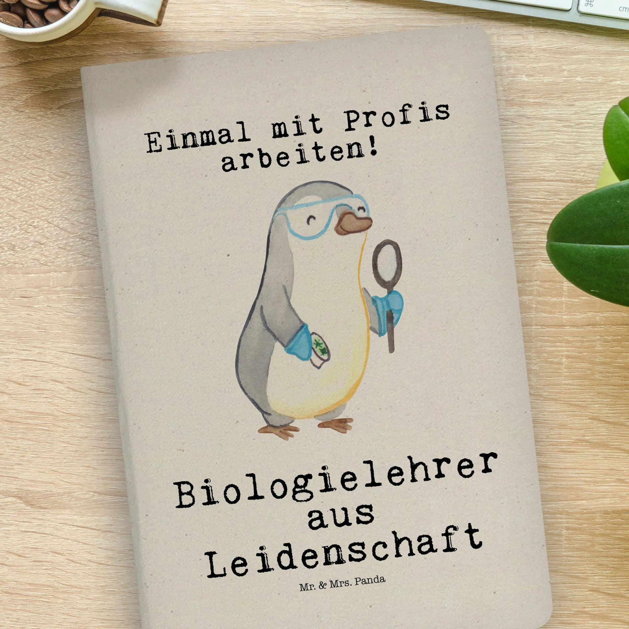 Thumbnail - Mr. & Mrs. Panda Notizbuch Biologielehrer Leidenschaft - Transparent - Geschenk, DIN A4 Bullet J Mr. & Mrs. Panda, Bezau...