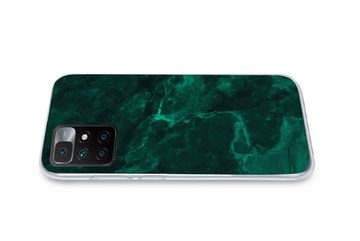MuchoWow Handyhülle Marmor - Limone - Grün - Strukturiert - Marmoroptik, Phone Case, Handyhülle Xiaomi Redmi 10, Silikon, Schutzhülle