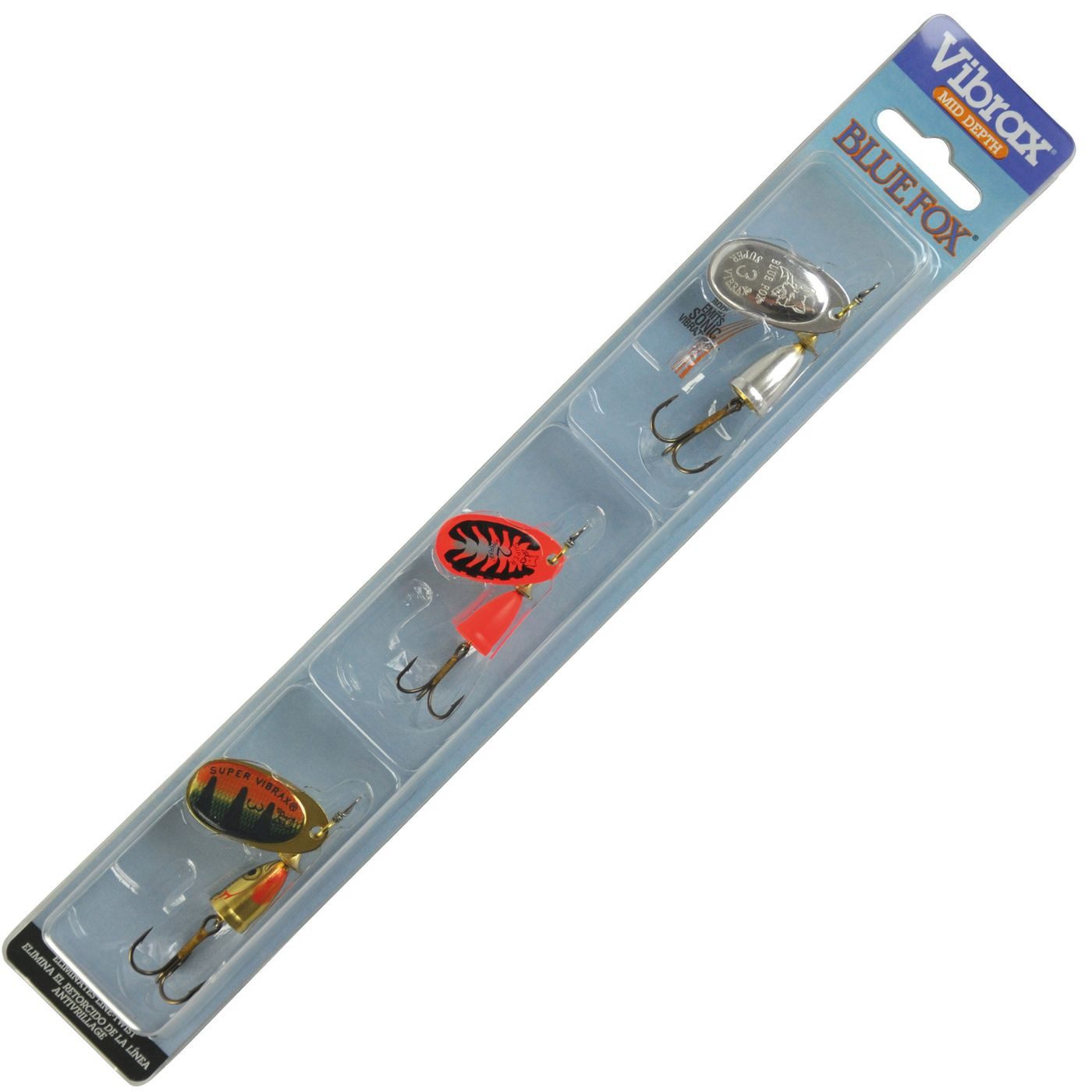 Blue Fox Kunstköder Blue Fox Vibrax Raubfisch-Kit Spinnköder - 3 Spinner