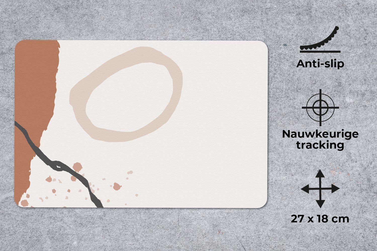 MuchoWow Mauspad (1-St), Mouse pad, Gaming Deko, PC Zubehör, 27x18 cm