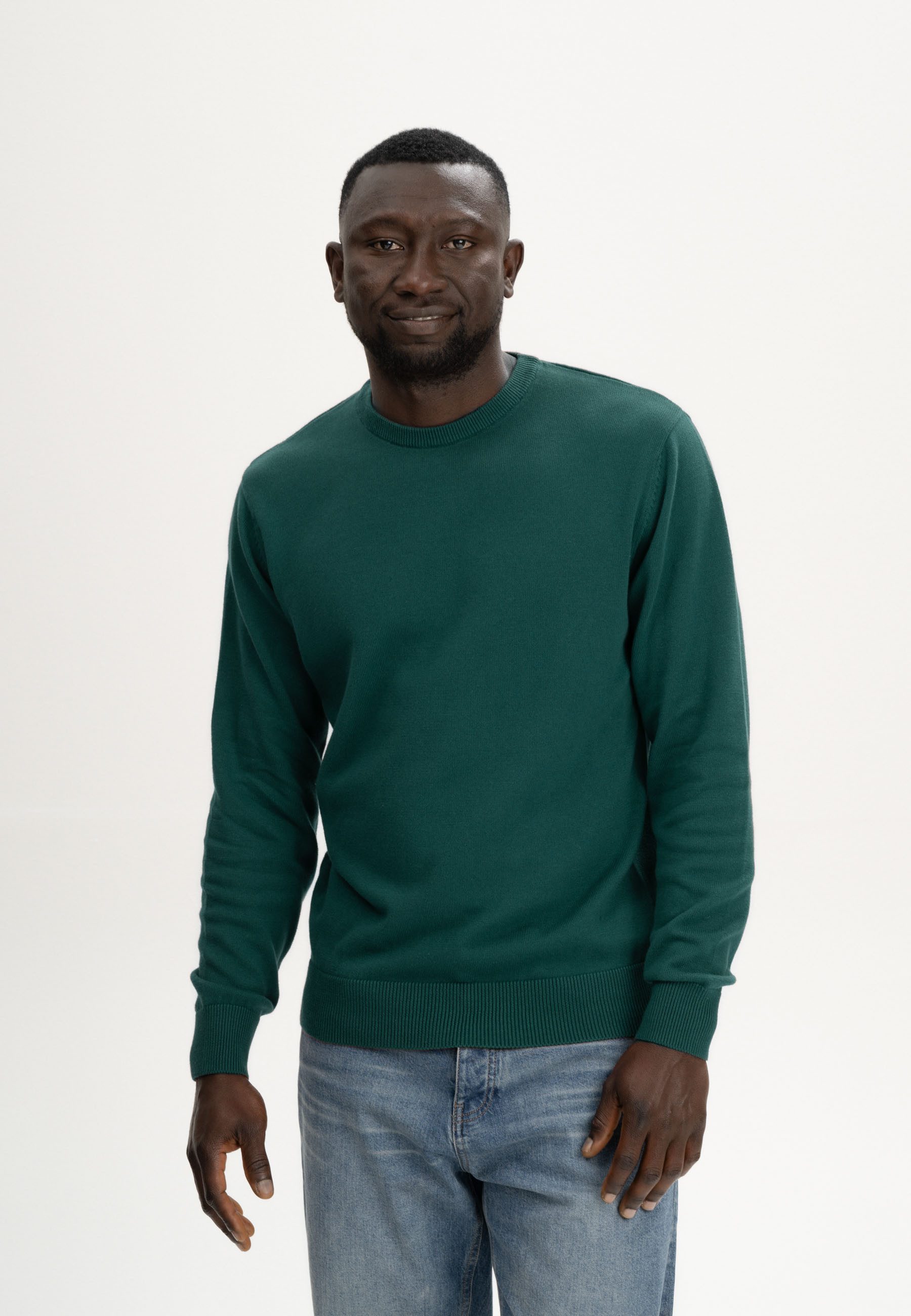 MELA Strickpullover Feinstrick Pullover Style HIMAL Rippbündchen