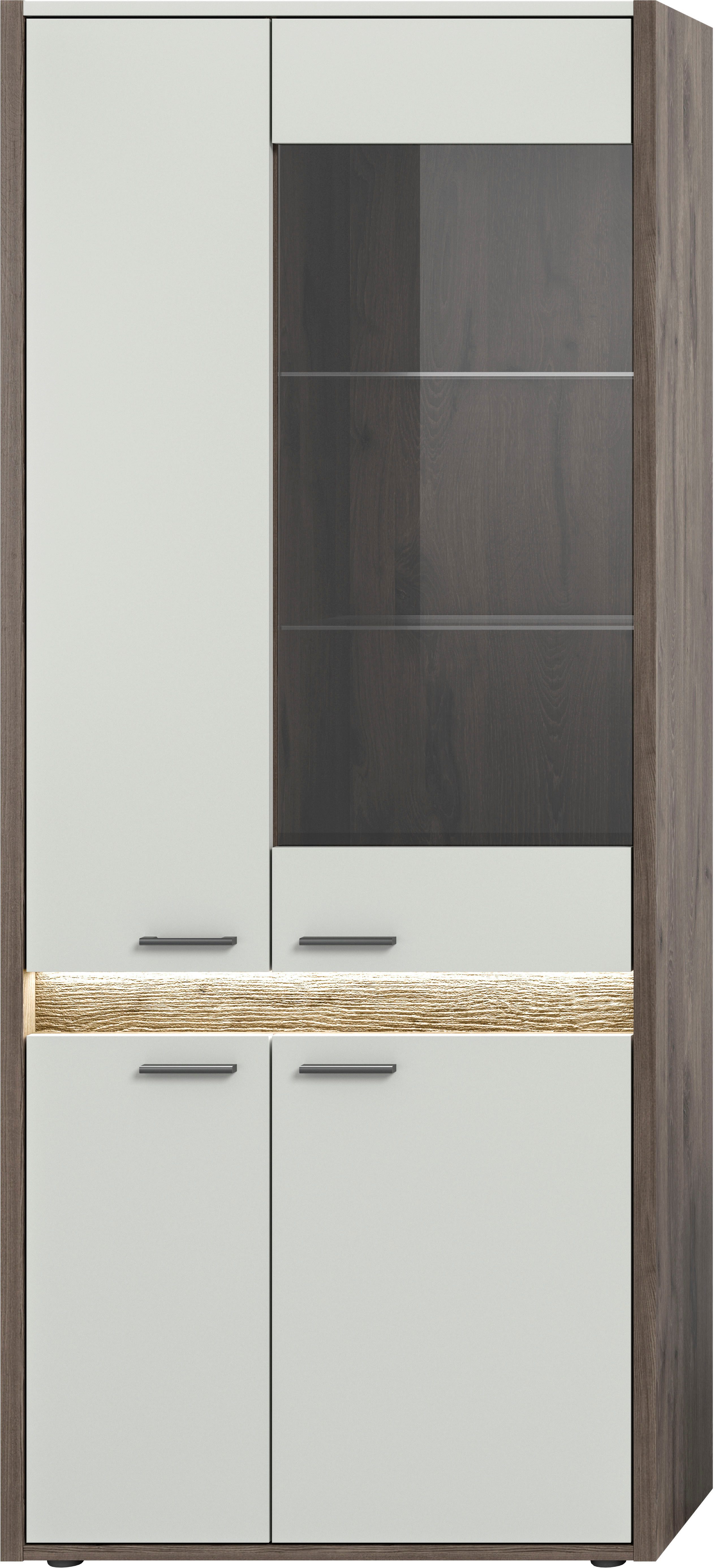 INOSIGN Vitrine Treviso, Höhe 198 cm, inkl. Frontbeleuchtung, 4 Türen, 2 Gl günstig online kaufen