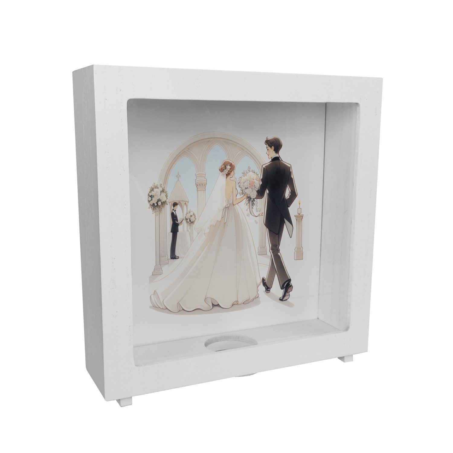 Spardose Hochzeitskasse Rahmen Spardose aus Holz