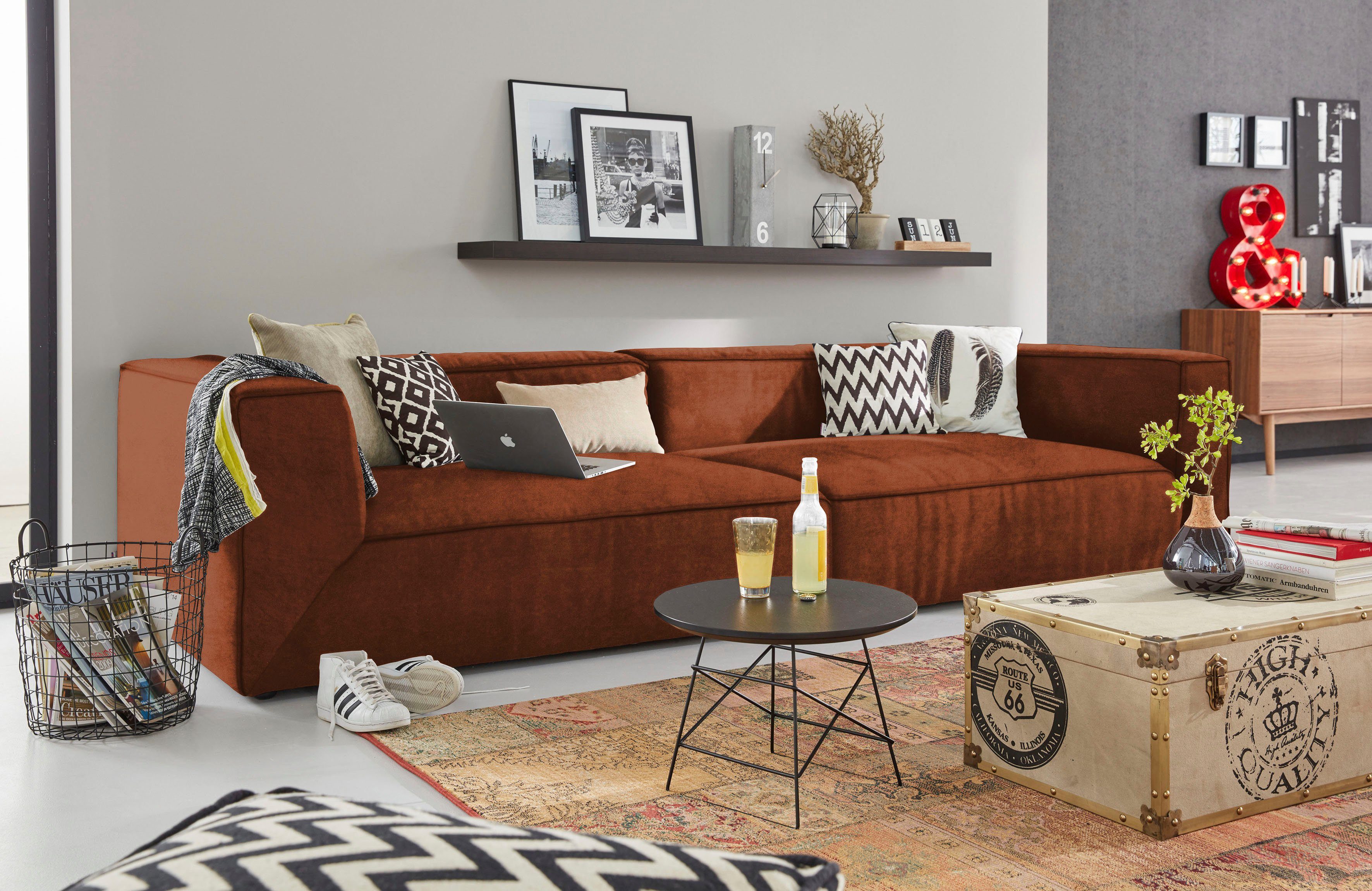 122 Tiefe in TOM BIG TOM HOME CUBE<<, Big-Sofa TAILOR >>BIG CUBE, Big-Sofa 3 cm TAILOR Breiten,