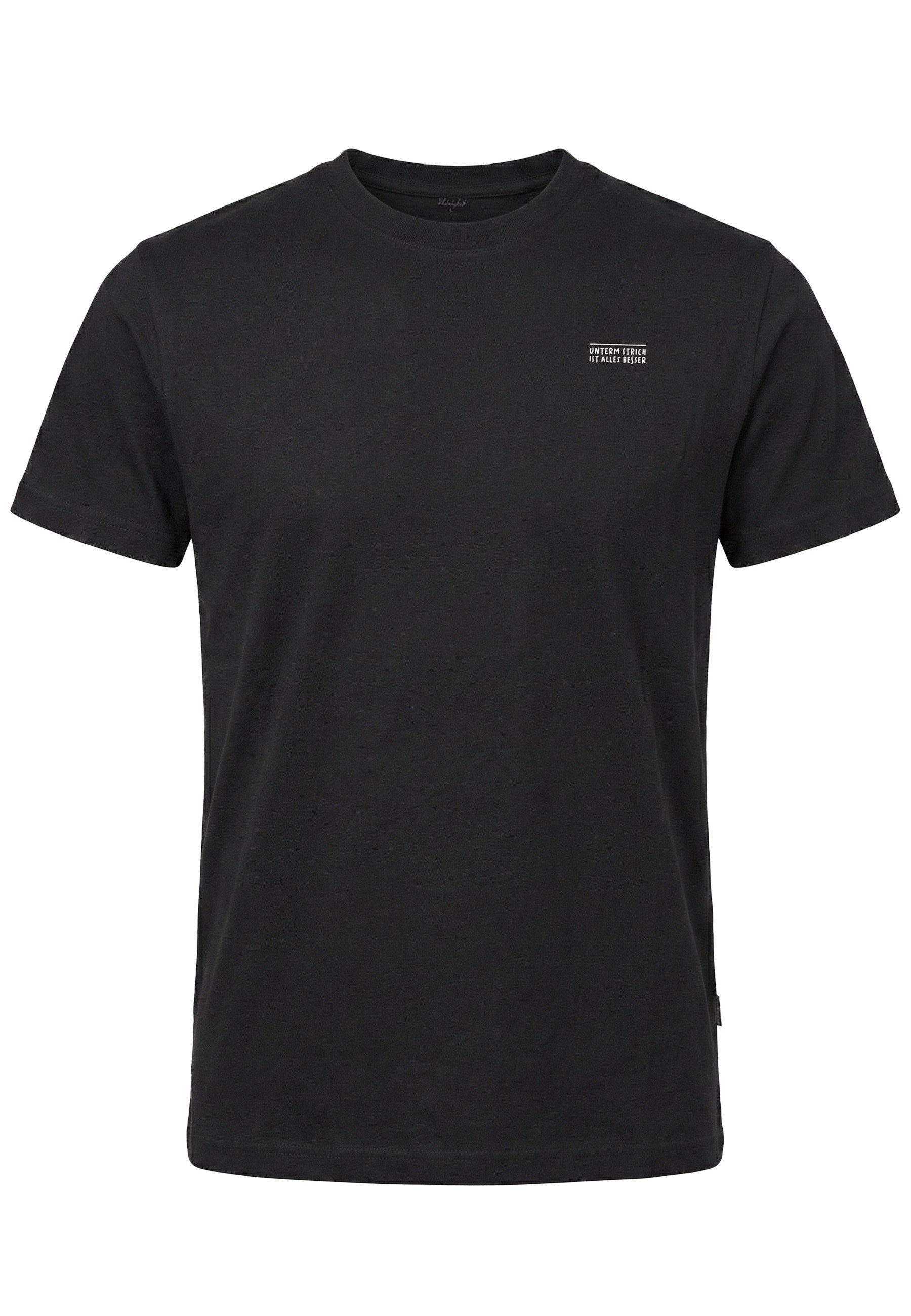 Kleinigkeit T-Shirt Kleinigkeit Bois Straightcut Shört Unterm Strich (1-tlg)