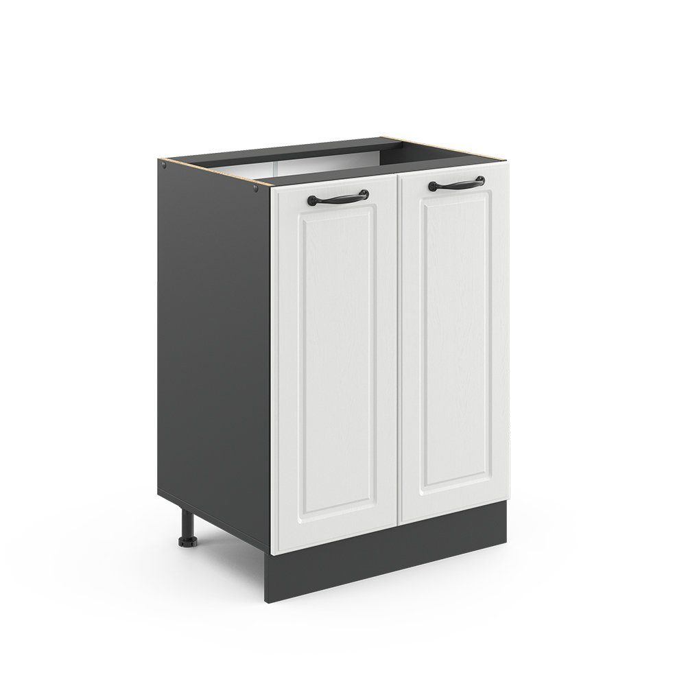 Vicco Unterschrank R-Line, Weiß Hochglanz/Goldkraft Eiche, günstig online kaufen