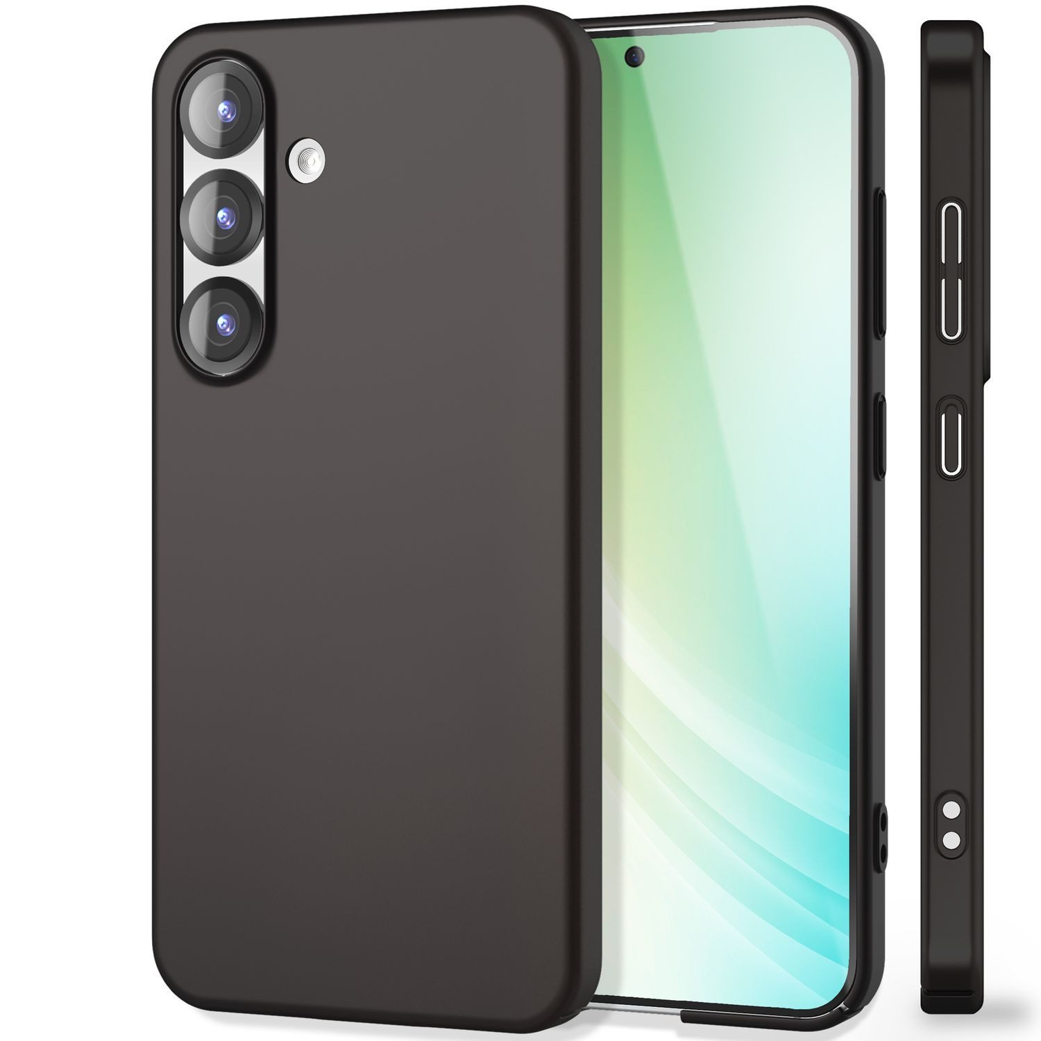 Nalia Smartphone-Hülle Samsung Galaxy S25 15,7 cm (6,2 Zoll), PureFit / Ultra Dünne 0,5mm Hülle / Matt / Anti-Fingerprint Hardcover