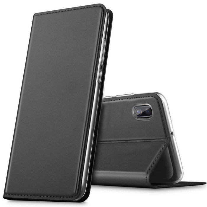 CoolGadget Handyhülle Magnet Case Handy Tasche für Samsung Galaxy A10 6 2 Zoll Hülle Klapphülle Ultra Slim Flip Cover für Samsung A10 Schutzhülle