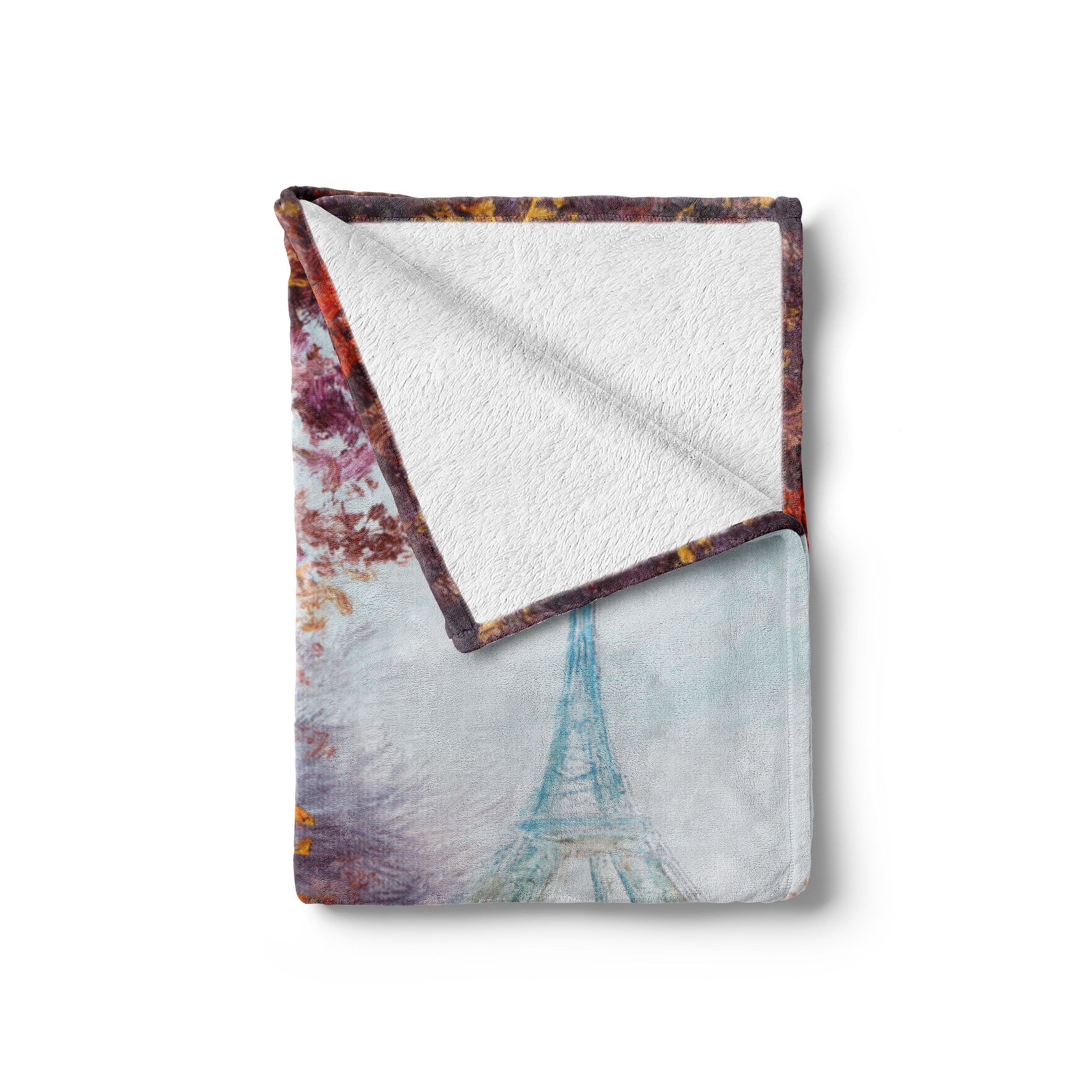 Wohndecke Gemütlicher Plüsch für den Innen- Eiffelturm Fluss Abakuhaus, Außenbereich, Kunst vom und