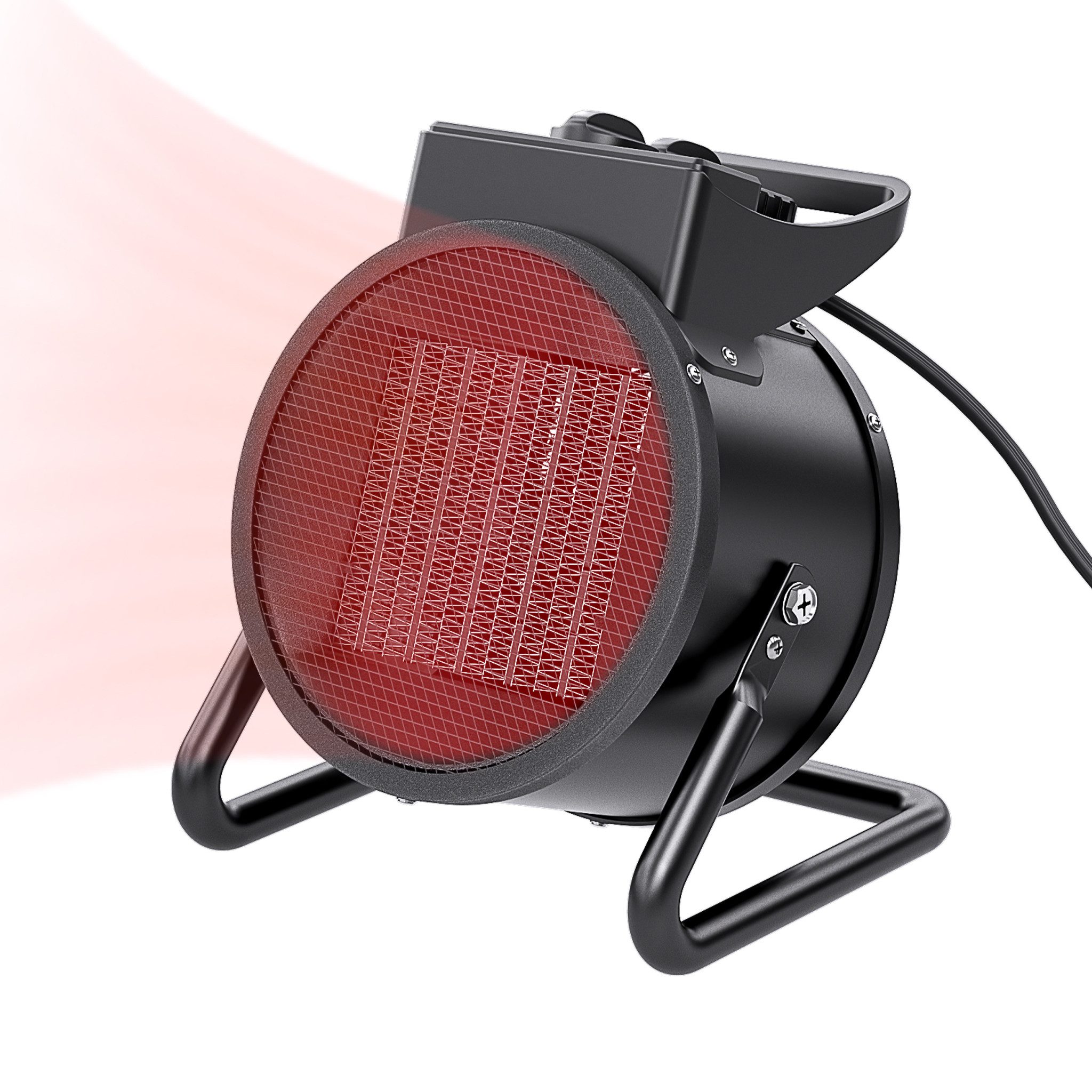 FIVMEN Heizlüfter Elektroheizer Keramik Heizlüfter Heizstrahler mit Thermostat, 2000 W, PTC Heizelement 3 Stufen Schnelle Wärme für Wohnung