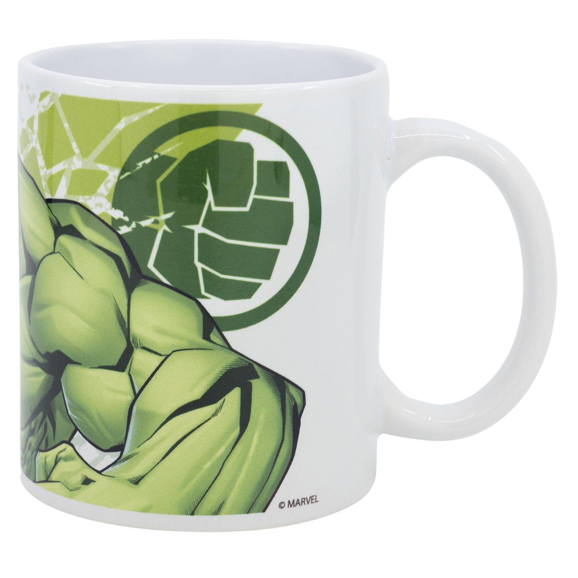 MARVEL Tasse Marvel Avengers HULK Kaffeetasse Teetasse Geschenkidee 330 ml, Keramik