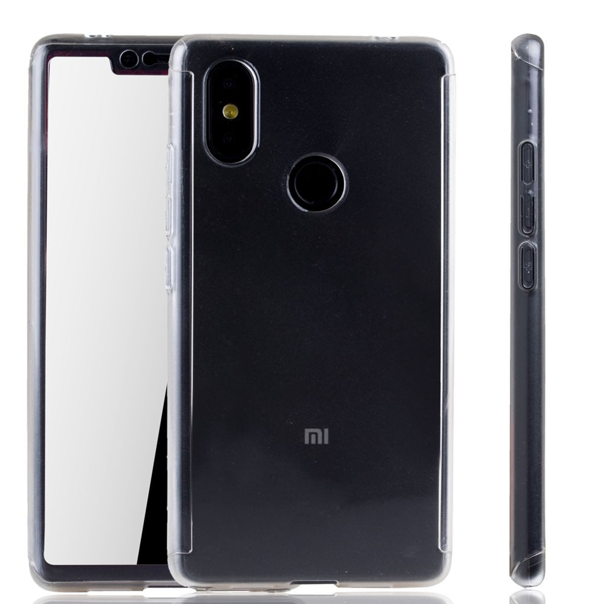 König Design Handyhülle Xiaomi Mi 8 SE, Xiaomi Mi 8 SE Handyhülle 360 Grad Schutz Full Cover Transparent
