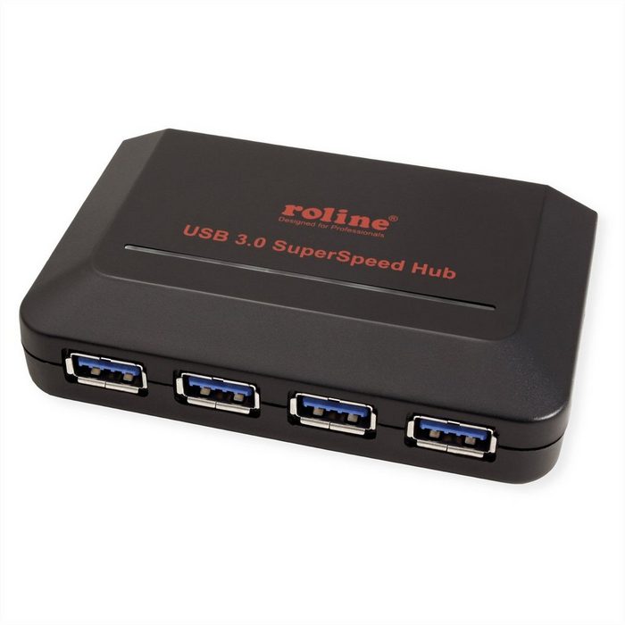 ROLINE USB 3.2 Gen 1 Hub 4fach Computer-Adapter