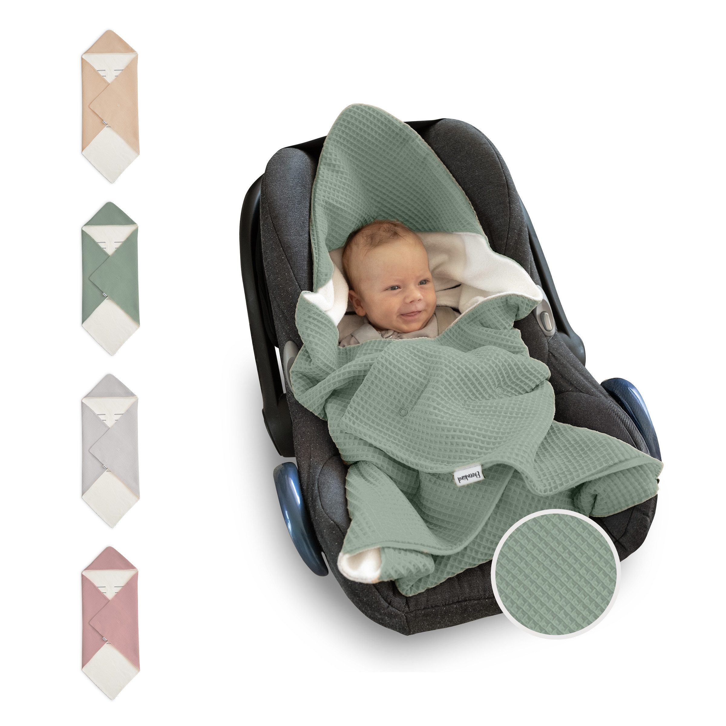 Einschlagdecke Babyschale, Babydecke für Kindersitz oder Kinderwagen, Ehren günstig online kaufen
