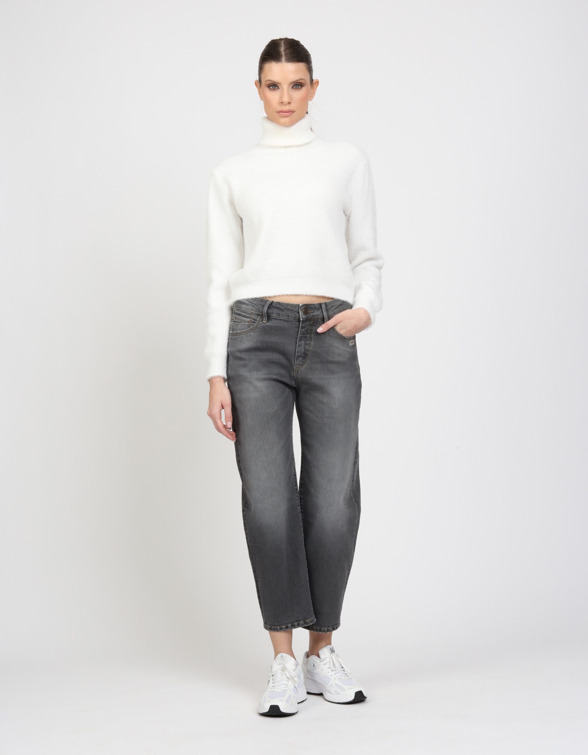 GANG 5-Pocket-Jeans 94IDA worn midgrey günstig online kaufen