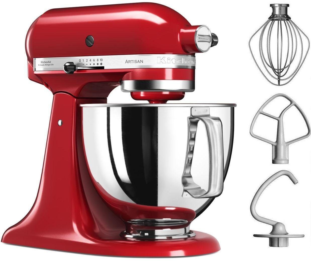 KitchenAid Küchenmaschine 5KSM125EER, 300 W, 4,8 l Schüssel
