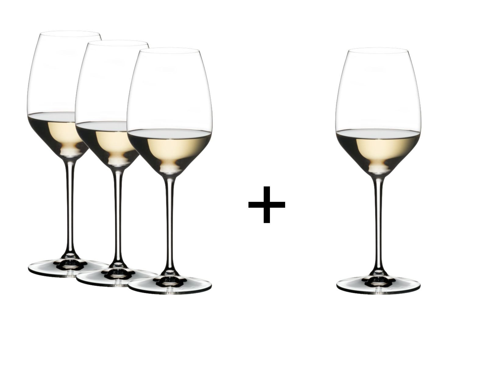 RIEDEL THE WINE GLASS COMPANY Weißweinglas Extreme Riesling 4er Set, Kristallglas